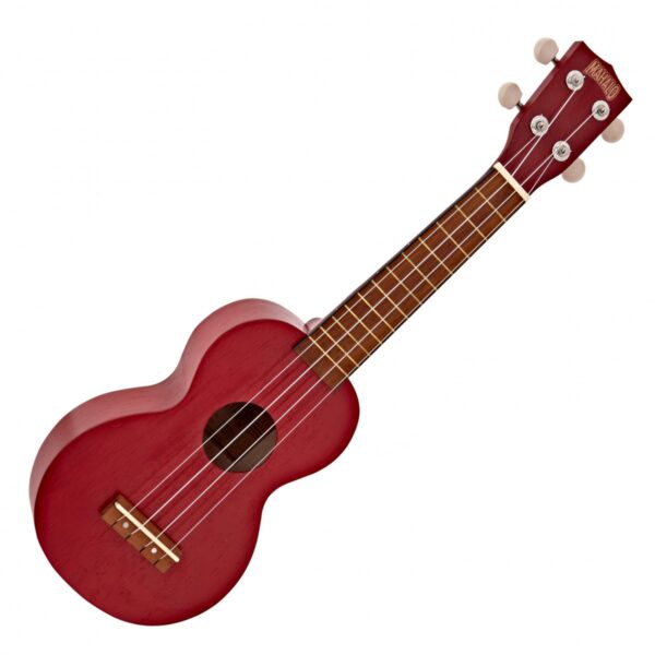 Mahalo Kahiko Ukulele Transparent Red