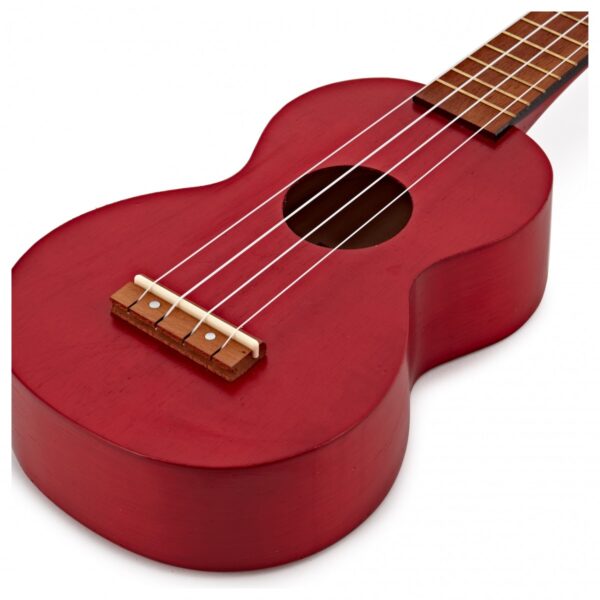 Mahalo Kahiko Ukulele Transparent Red