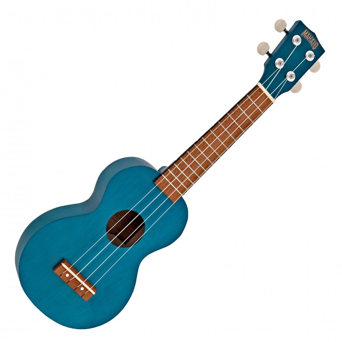 Mahalo Kahiko Ukulele Transparent Blue - Image 1