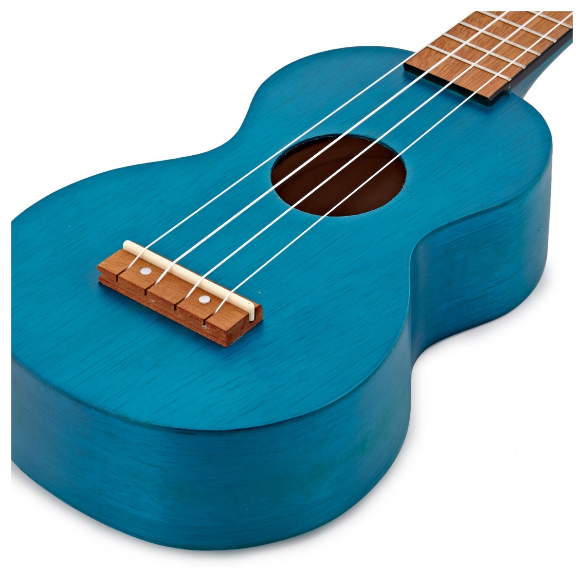 Mahalo Kahiko Ukulele Transparent Blue - Image 4