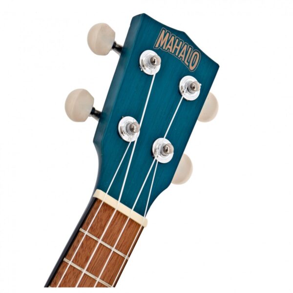 Mahalo Kahiko Ukulele Transparent Blue