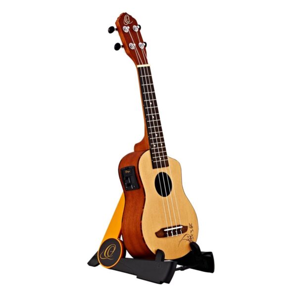 Ortega OPUS-1ORBK Portable Ukulele Stand Orange/Black