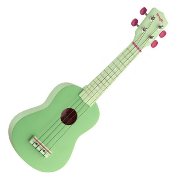 Stagg Soprano Ukulele & Bag Grass Green