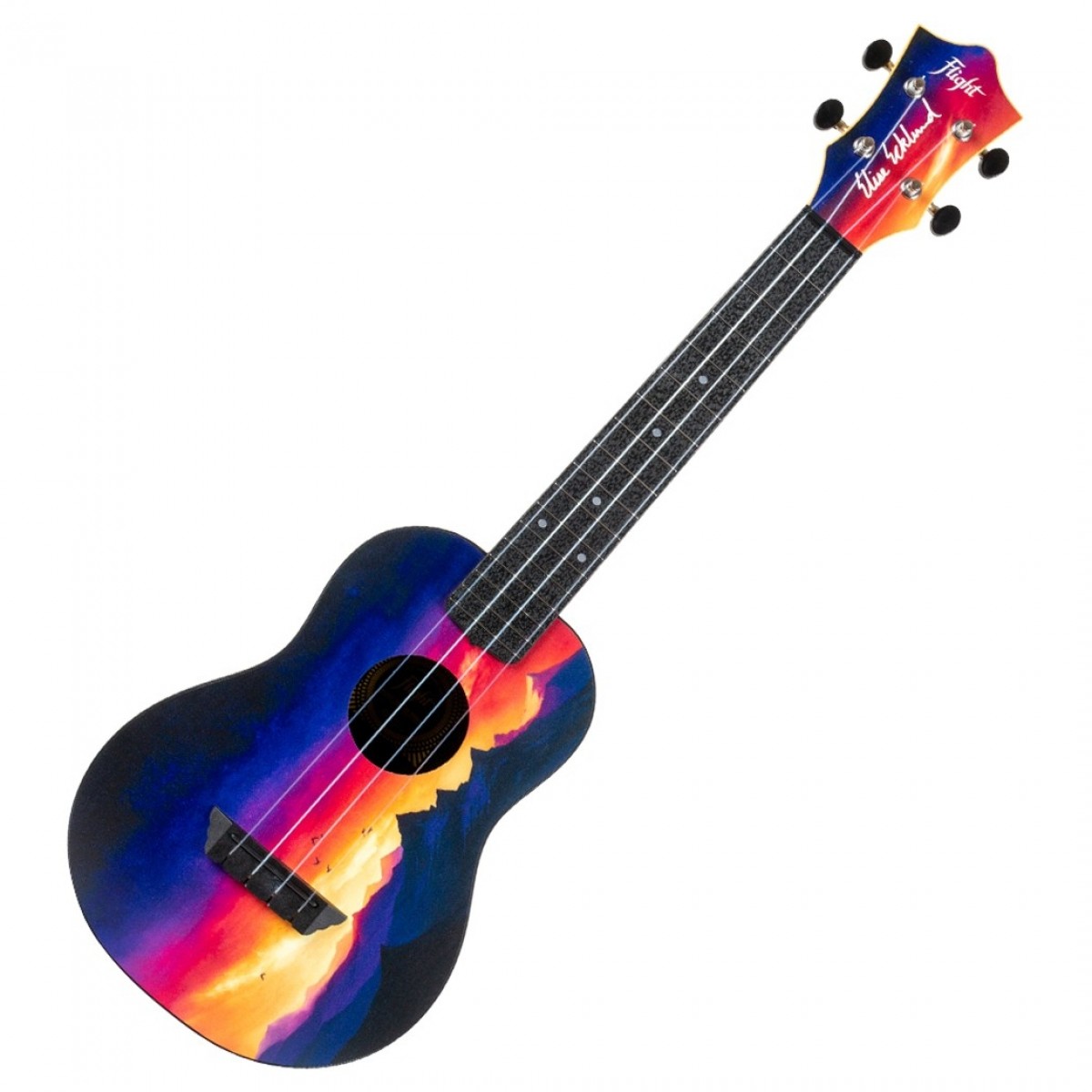 Flight TUC Elise Ecklund Travel Concert Ukulele Sunset - Image 1