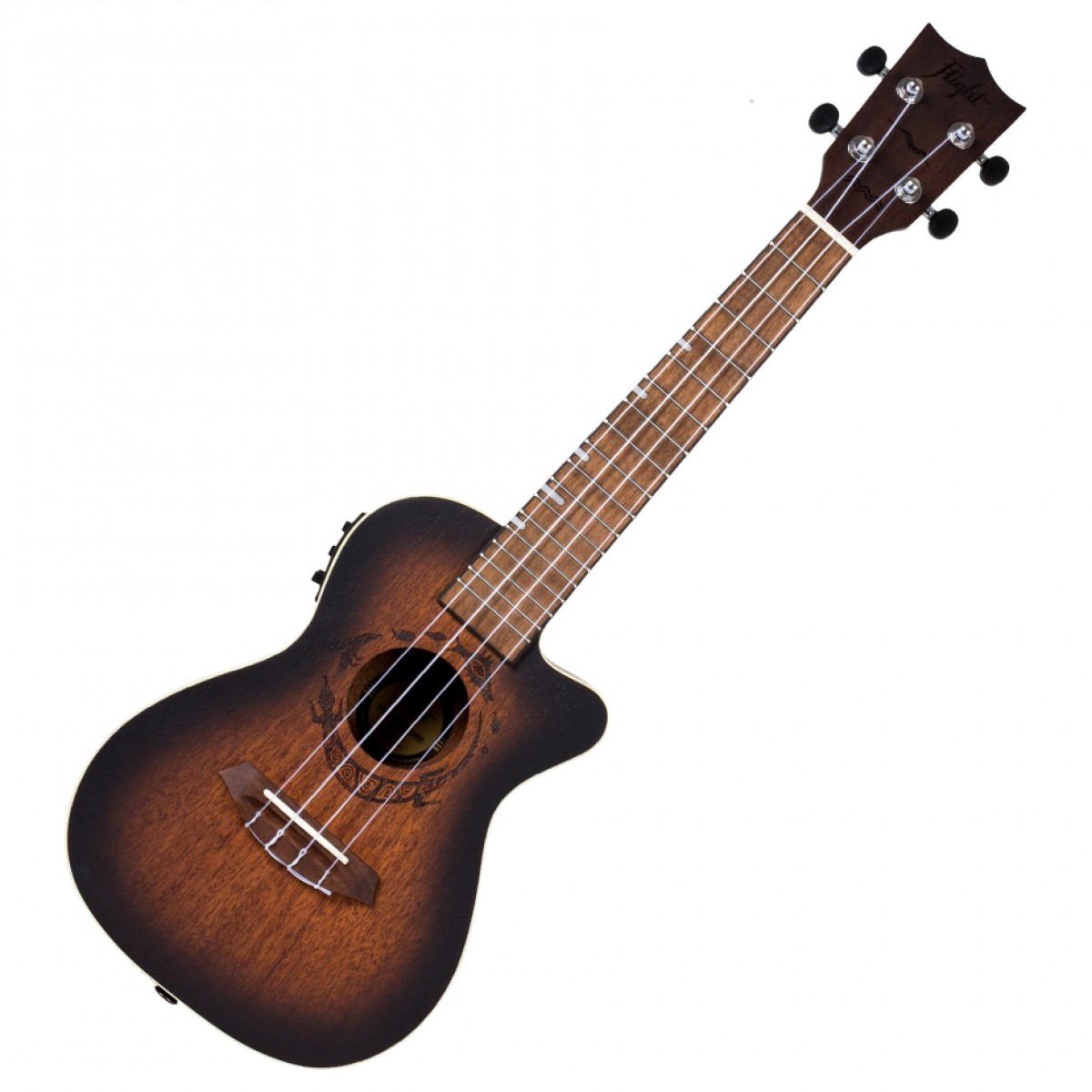 Flight DUC380 Electro Concert Ukulele Amber - Image 1