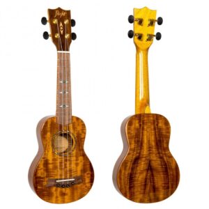 Flight DUS445 Soprano Ukulele Acacia (Gloss) - Image 4
