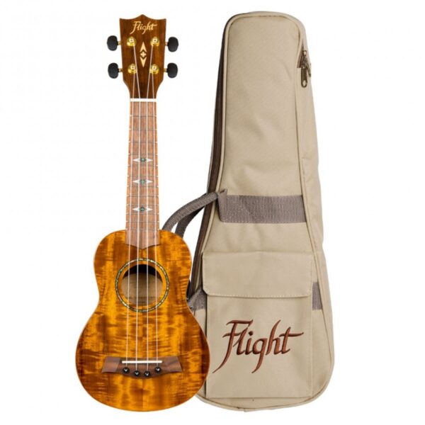 Flight DUS445 Soprano Ukulele Acacia (Gloss)