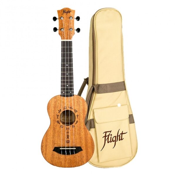 Flight DUS371 Soprano Ukulele African Mahogany