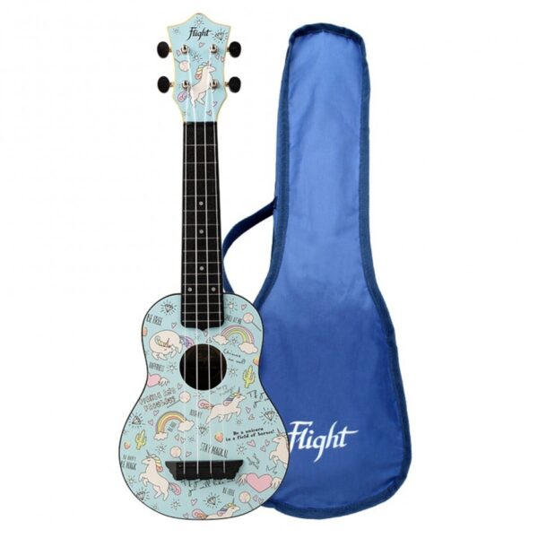 Flight TUS-40 Travel Soprano Ukulele Unicorn