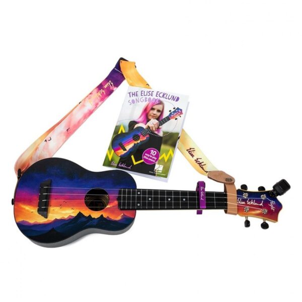 Flight TUS Elise Ecklund Travel Soprano Ukulele Sunset (Pack)