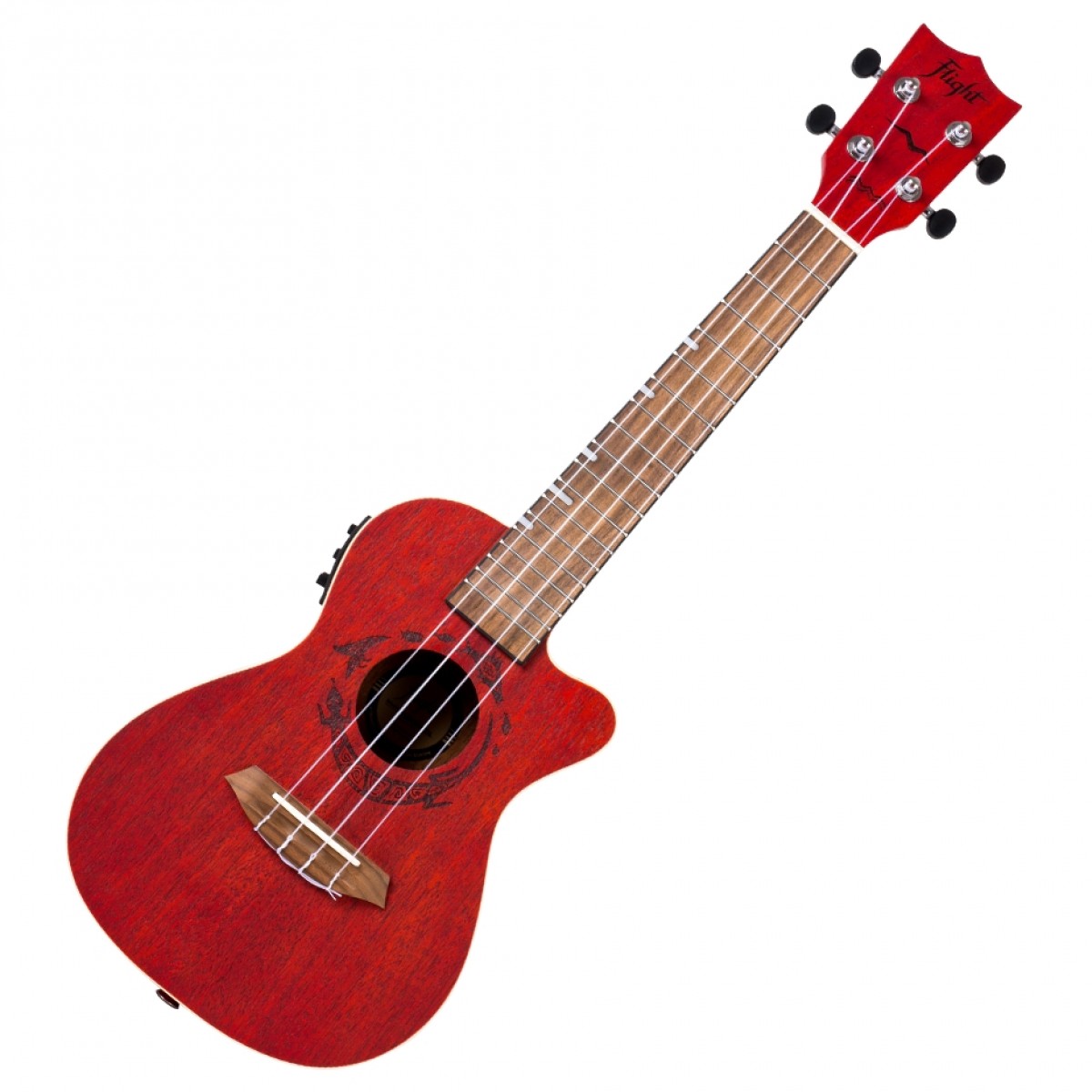 Flight DUC380 Electro Concert Ukulele Coral - Image 1