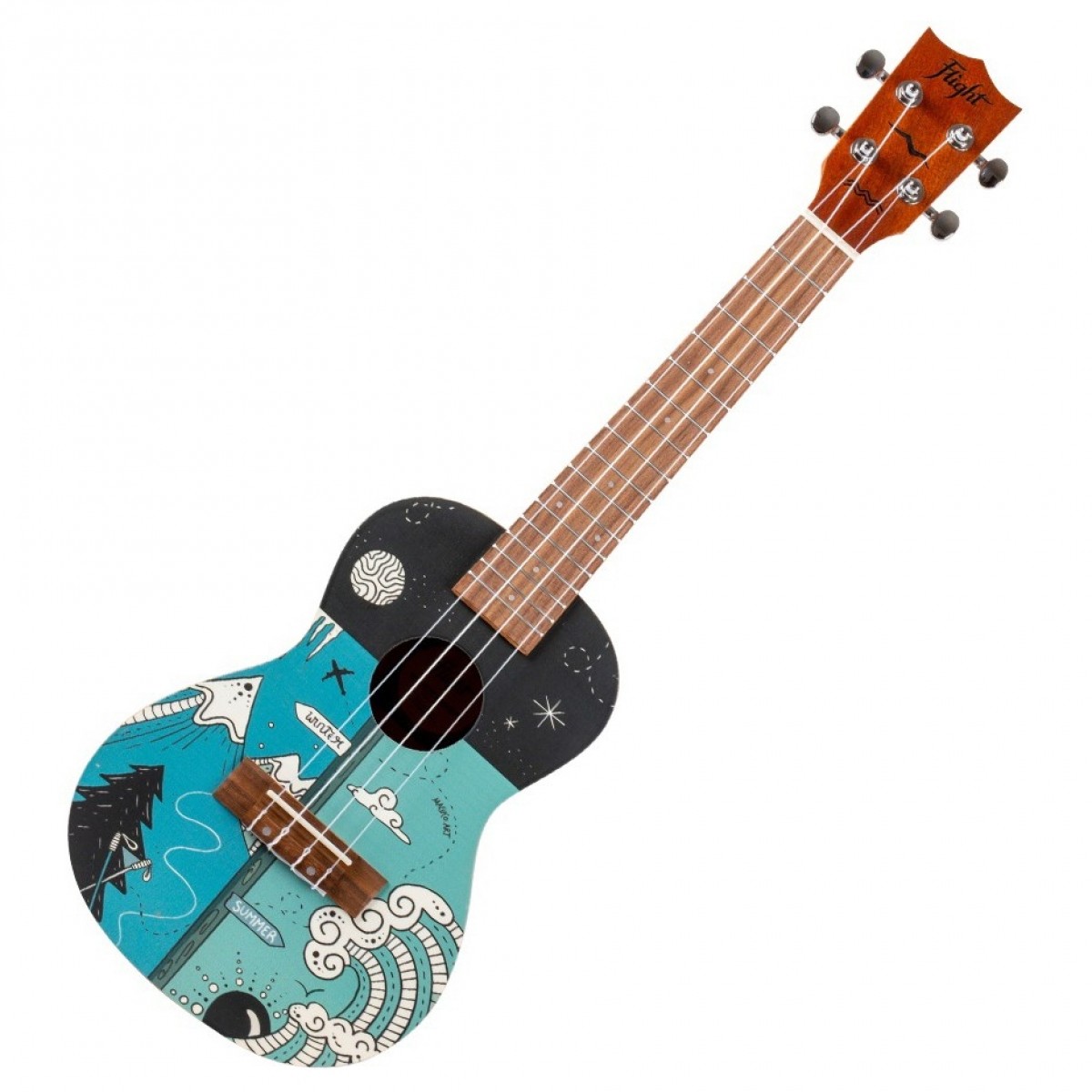 Flight AUC33 Concert Ukulele Two Seasons - Image 1