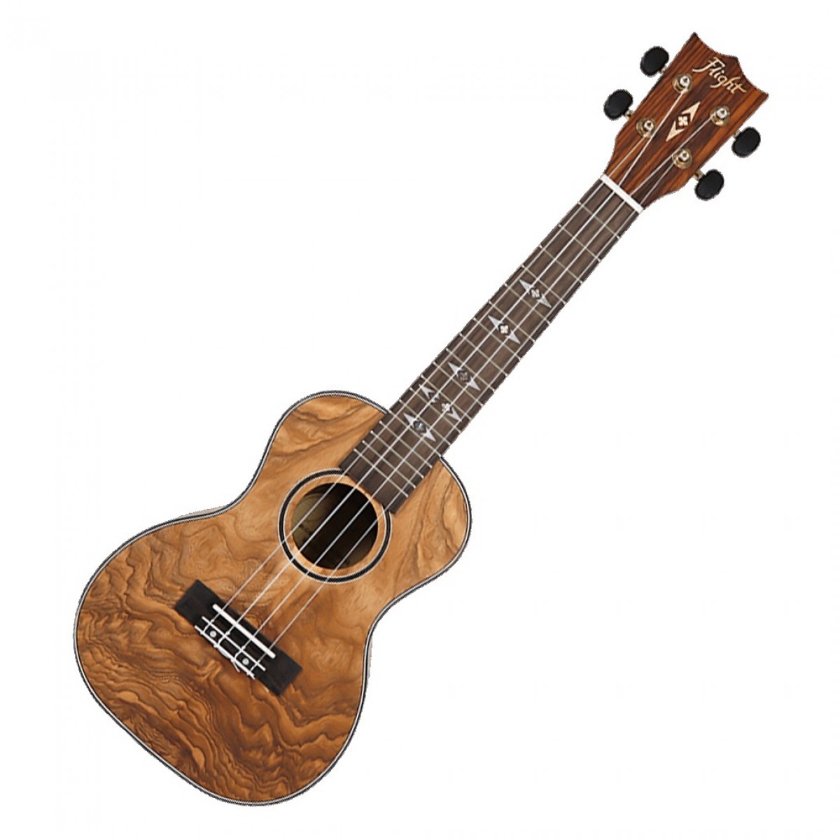 Flight DUC410 Concert Ukulele Quilted Ash - Image 1
