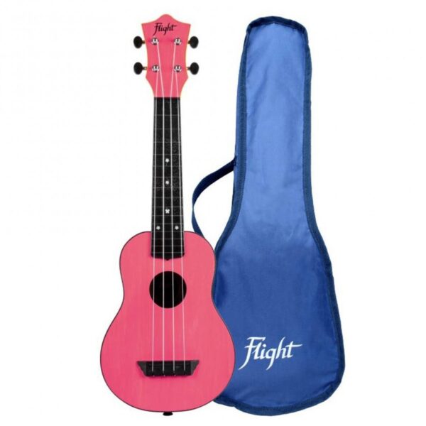 Flight TUS-35 Travel Soprano Ukulele Pink