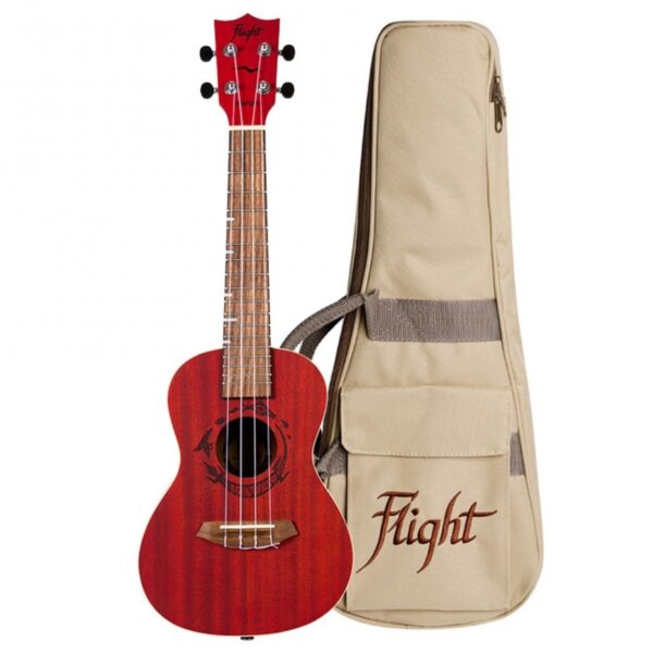 Flight DUC380 Concert Ukulele Coral