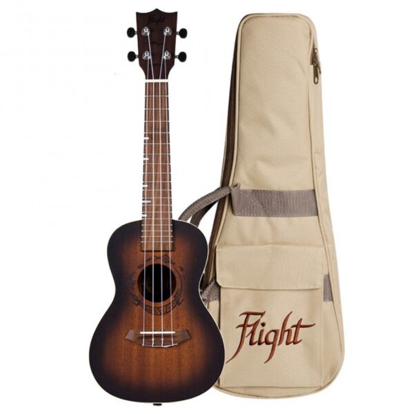 Flight DUC380 Concert Ukulele Amber
