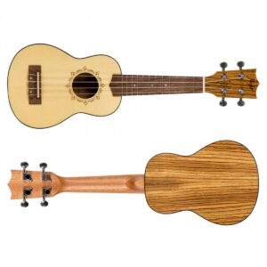 Flight DUS320 Soprano Ukulele Zebrawood B&S - Image 5