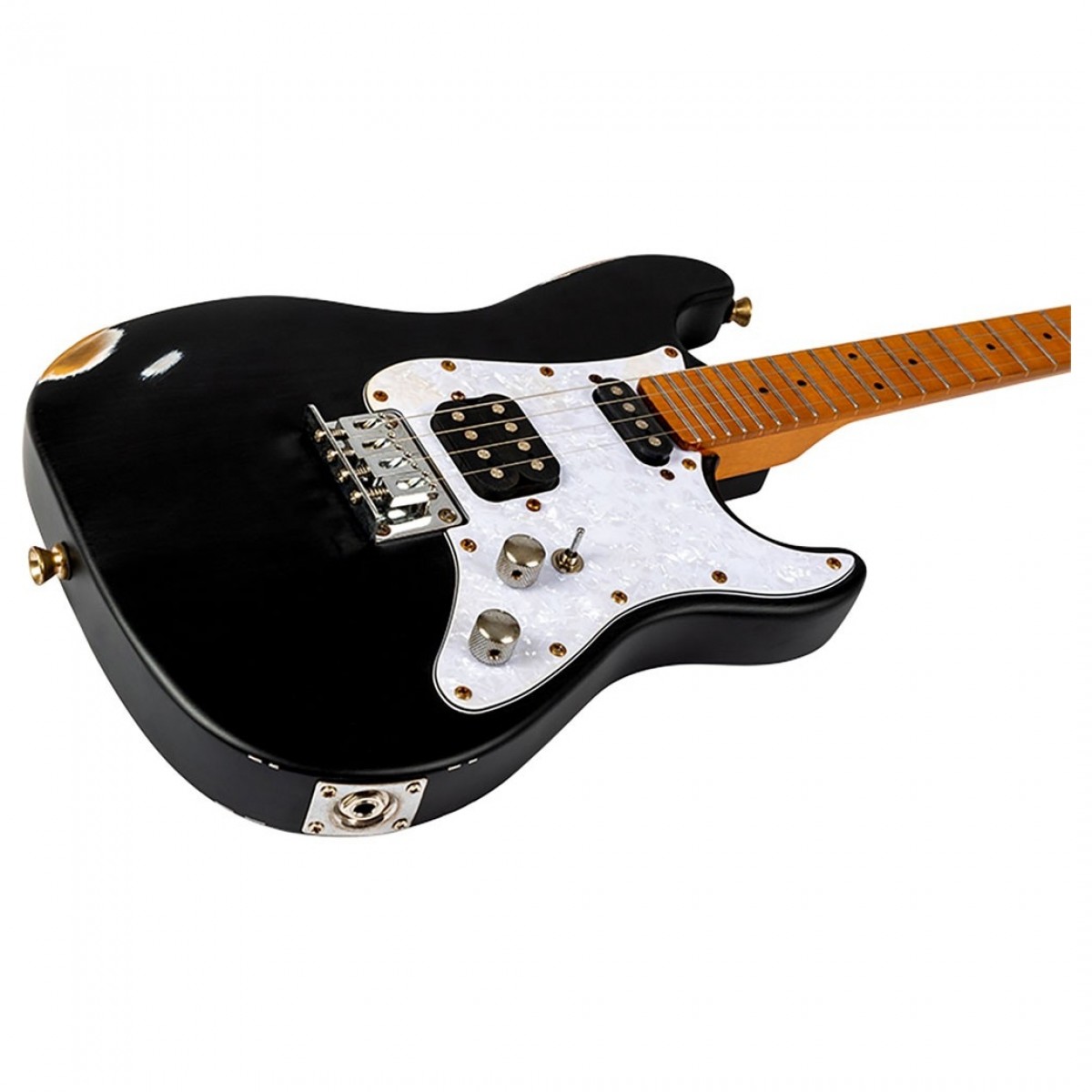 Flight Pathfinder Tenor Electric Ukulele Black Relic - Image 5