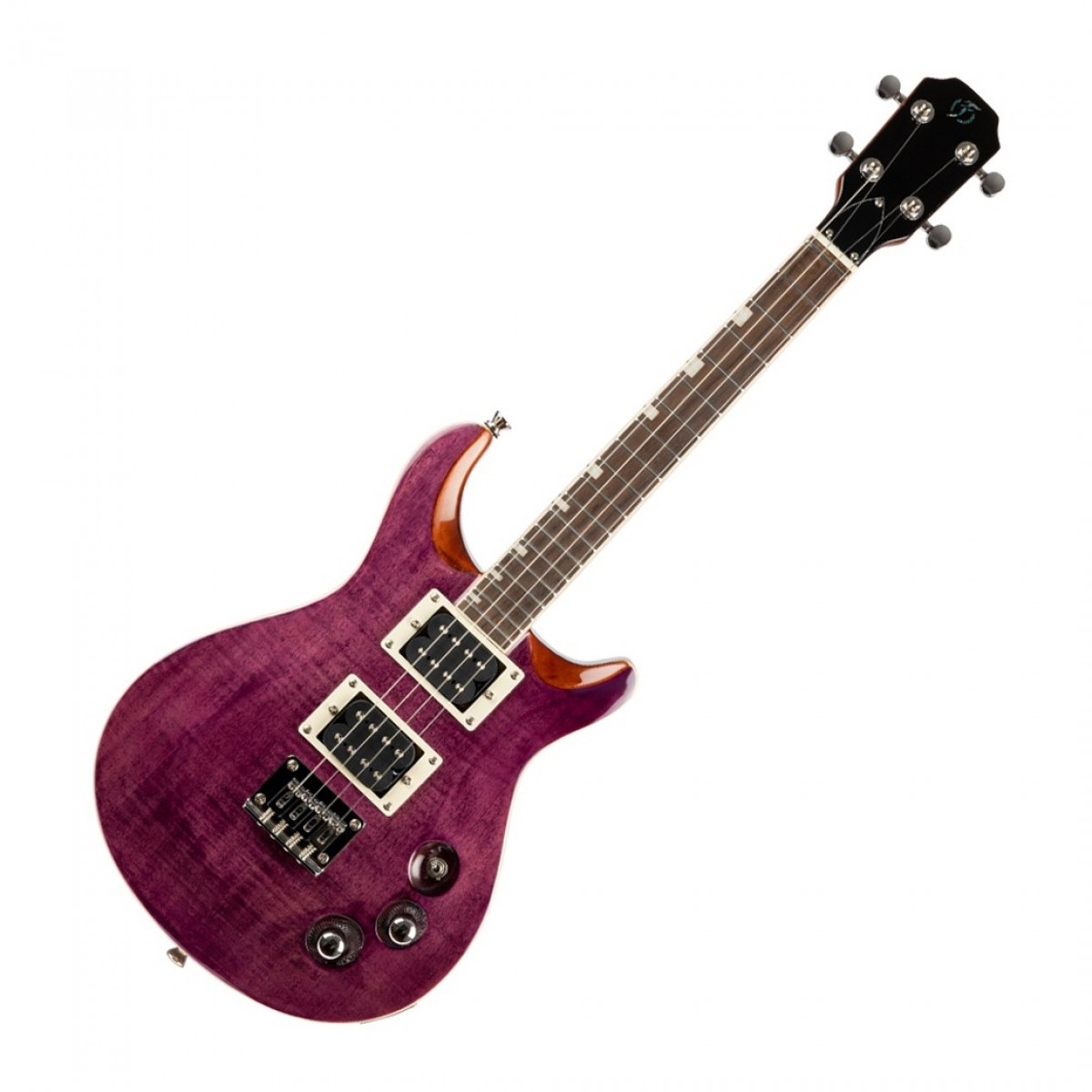 Flight Vanguard Tenor Electric Ukulele Trans Purple - Image 1