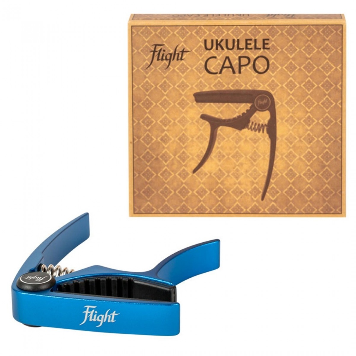 Flight Aluminium Ukulele Capo Blue - Image 4