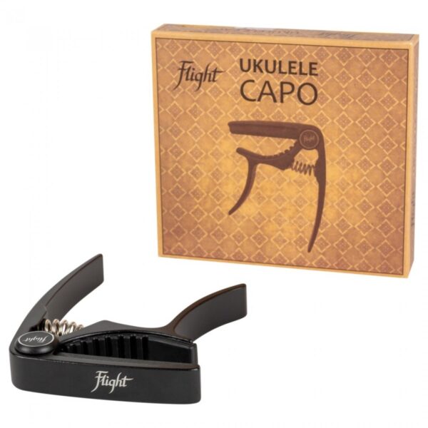 Flight Aluminium Ukulele Capo Black