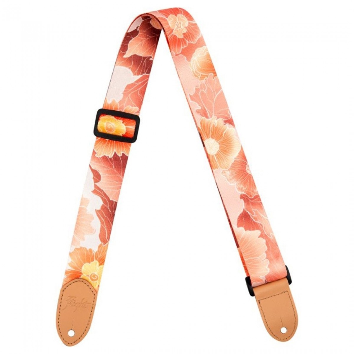 Flight Polyester Ukulele Strap Flower - Image 1