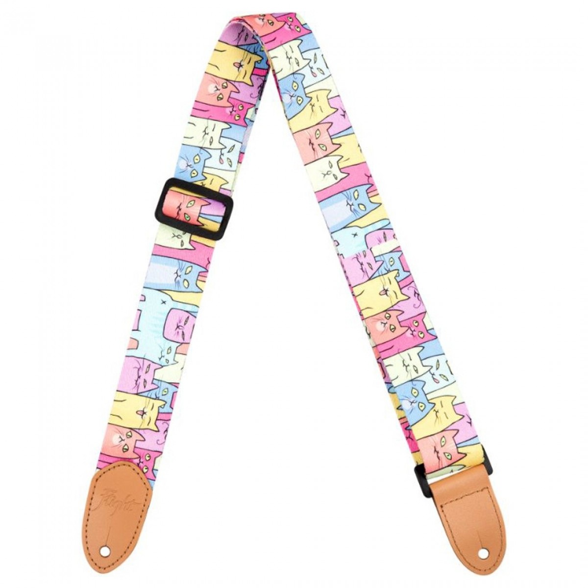 Flight Polyester Ukulele Strap Kitty - Image 1