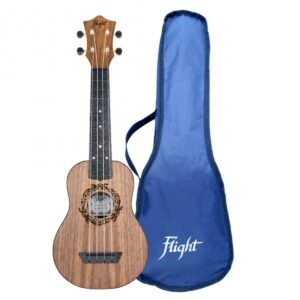 Flight TUS-50 Travel Soprano Ukulele Walnut - Image 5