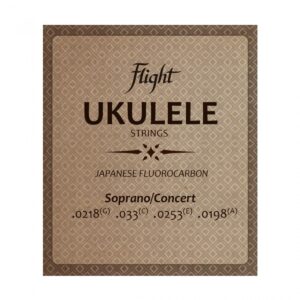 Flight FUSSC100 Fluorocarbon Ukulele Strings – Soprano/Concert