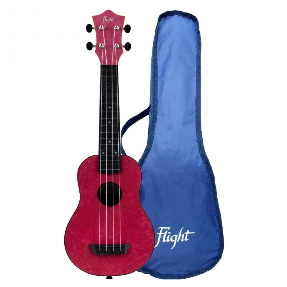 Flight TUS-65 Travel Soprano Ukulele Ruby - Image 5