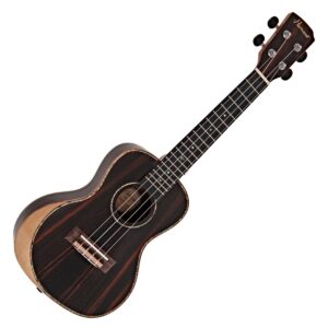 Hartwood Sonata Armrest Concert Ukulele AA Solid Ebony