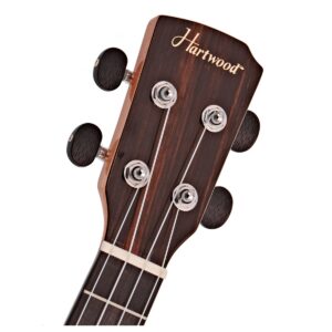 Hartwood Sonata Armrest Concert Ukulele AA Solid Ebony - Image 6