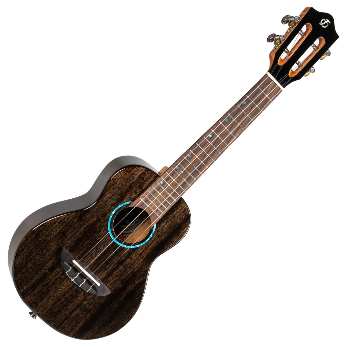 Flight Iris Concert Tinta Ukulele Trans Black - Image 1