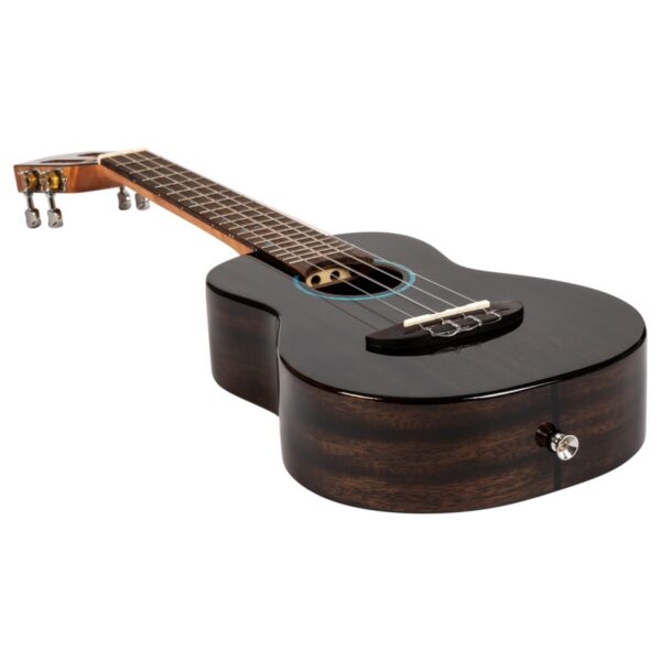 Flight Iris Concert Tinta Ukulele Trans Black