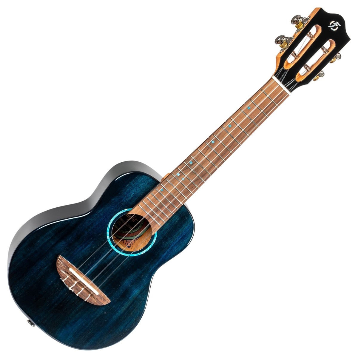 Flight Iris Concert Tinta Ukulele Trans Blue - Image 1