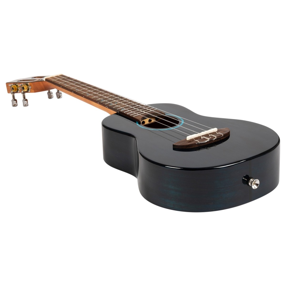 Flight Iris Concert Tinta Ukulele Trans Blue - Image 4