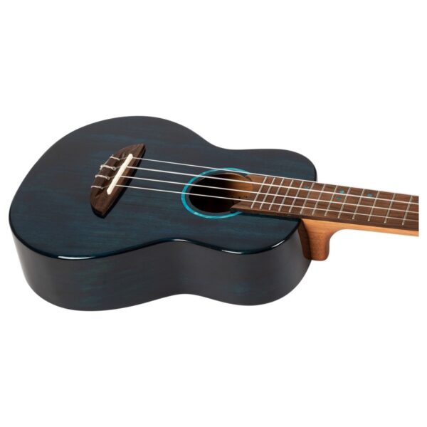 Flight Iris Concert Tinta Ukulele Trans Blue