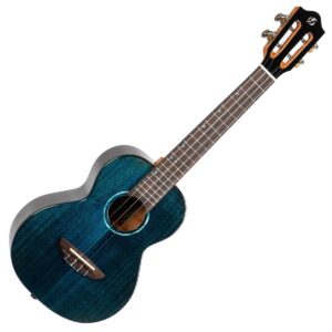 Flight Iris Tenor Tinta Ukulele Trans Blue