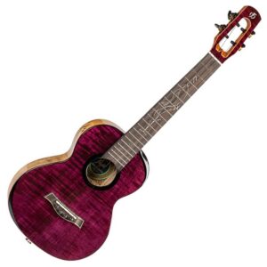 Flight Songbird Tenor Slimline Electro Ukulele Solid Flamed Maple