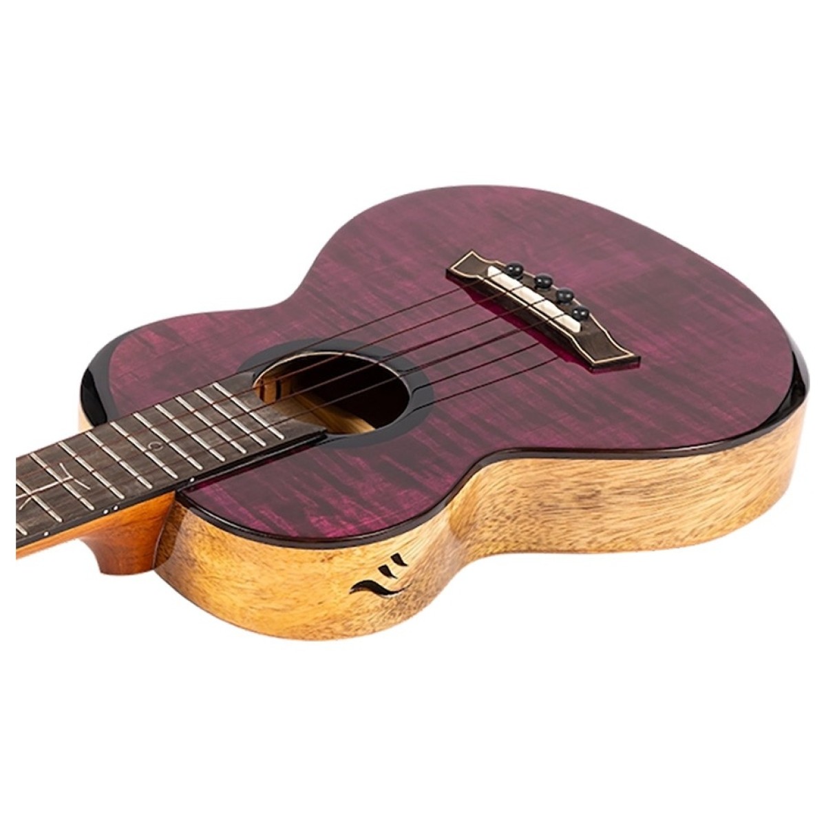 Flight Songbird Tenor Slimline Electro Ukulele Solid Flamed Maple - Image 5