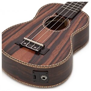 Snail UKS-E220EQ Soprano Ebony Electro Acoustic Ukulele - Nearly New - Image 4