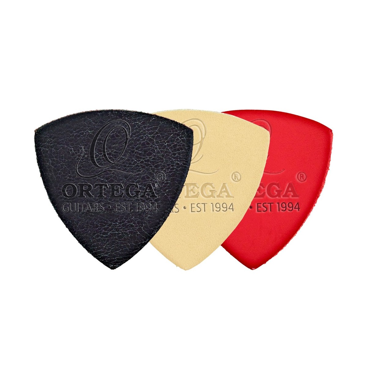 Ortega Extra Large Leather Picks Pack Of 3 - Image 1