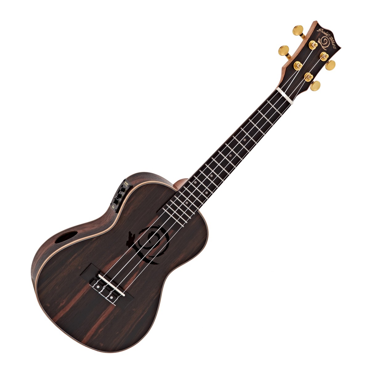 Snail UKC-E483EQ Concert Ebony Electro Acoustic Ukulele - Image 1