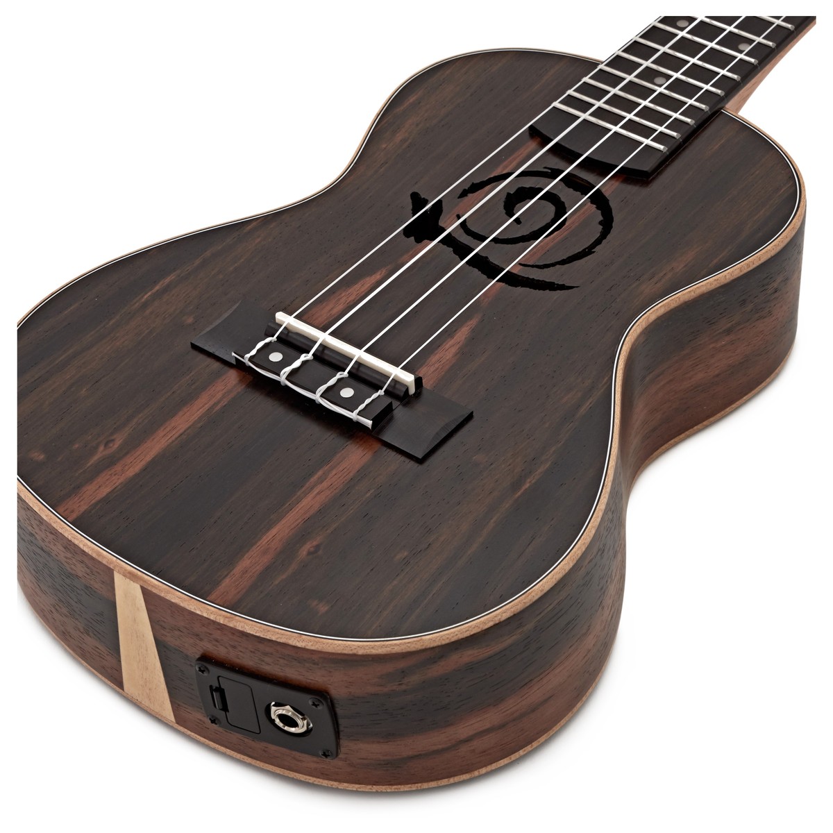 Snail UKC-E483EQ Concert Ebony Electro Acoustic Ukulele - Image 4