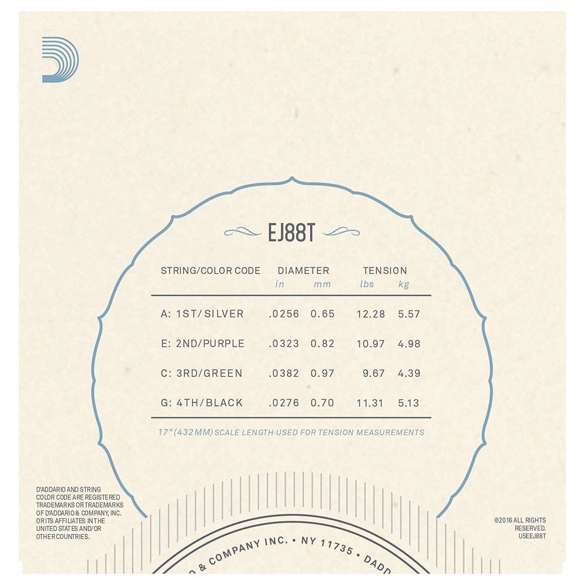 DAddario EJ88T Nyltech Ukulele Tenor - Image 5