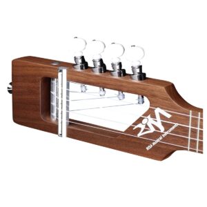 Risa Uke-Solid Tenor Electric Ukulele Natural - Image 5