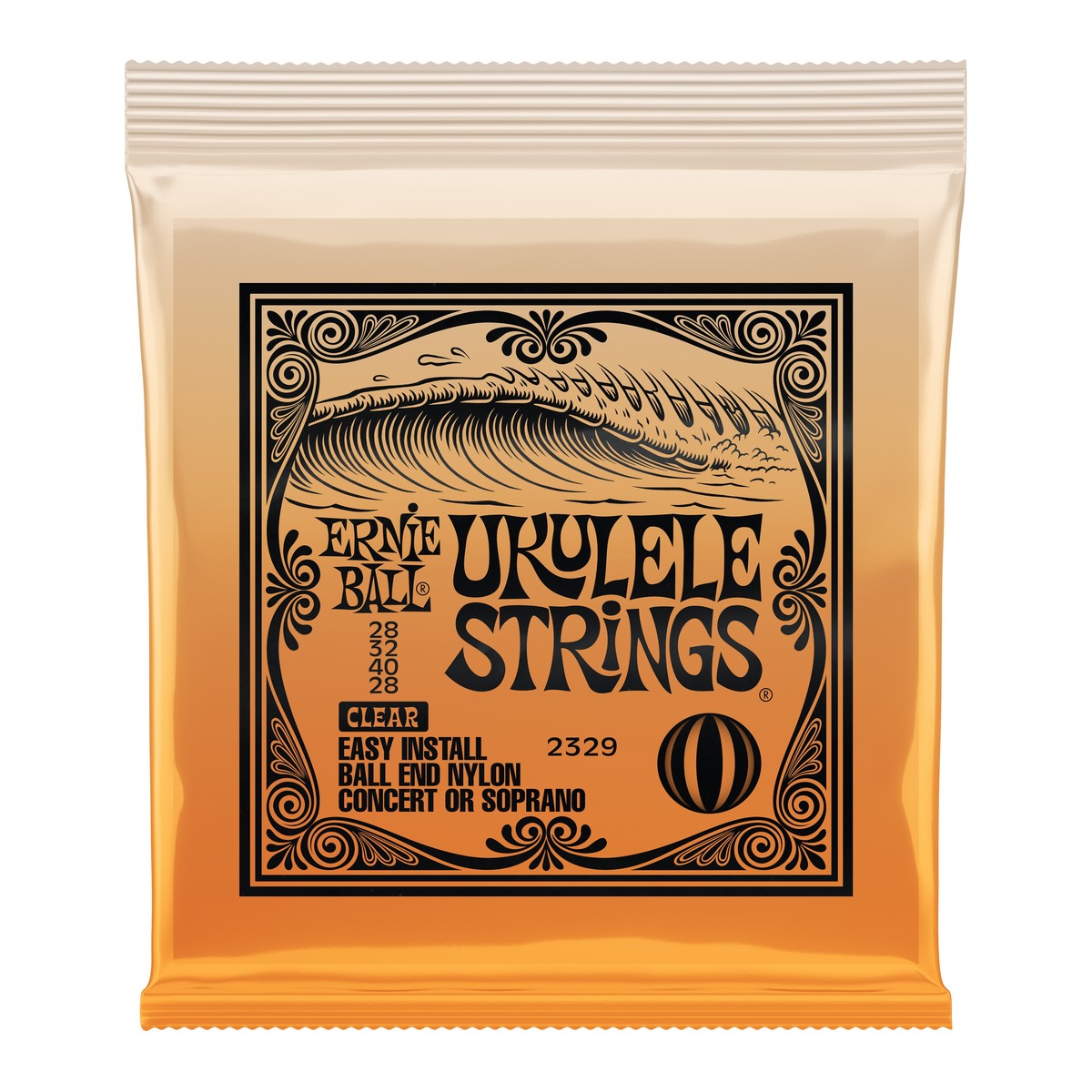 Ernie Ball P02329 Concert/Soprano Ukulele Strings Set Clear - Image 1