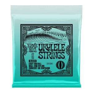 Ernie Ball P02326 Concert/Soprano Ukulele Strings Set Black