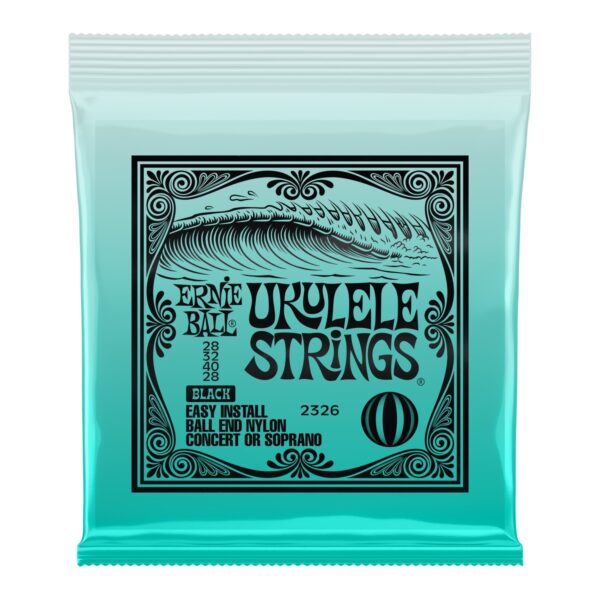 Ernie Ball P02326 Concert/Soprano Ukulele Strings Set Black