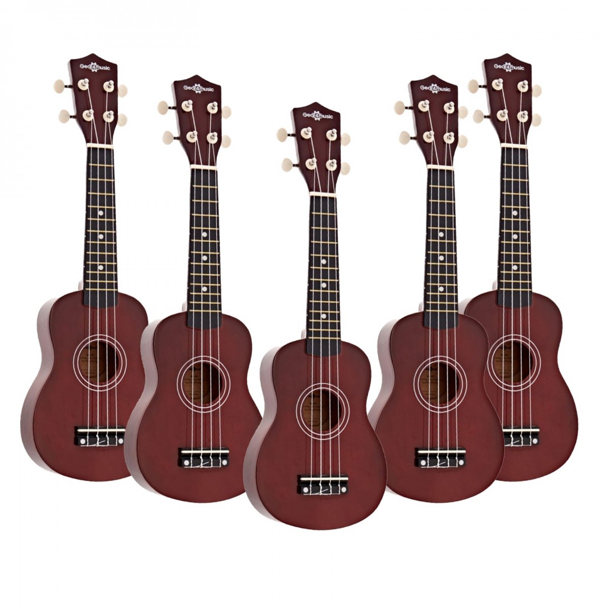 Ukulele by Gear4music Pack of 5 - Image 1